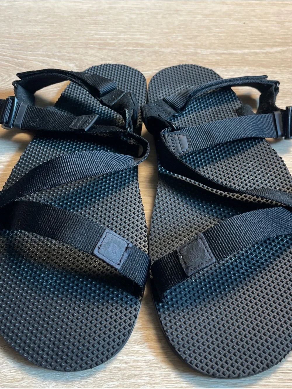 XERO SHOES Z Trail Black Barefoot Minimalist Strap on Hiking Travel Sandals 11